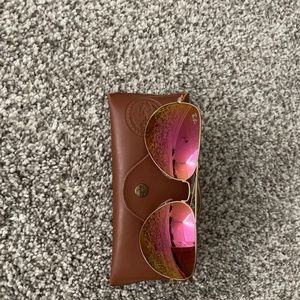Pink raybans used